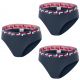 Lot de 3 Boxers Femme en Polyamide Découpe laser