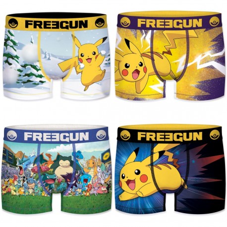 Lot de 4 boxers homme Pokemon