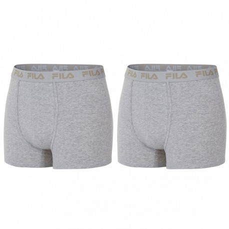 Lot de 2 Boxers Coton Fila Gris