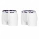 Lot de 2 Boxers Coton Fila Blanc