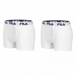 Lot de 2 Boxers Coton Fila Blanc