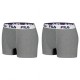 Lot de 2 Boxers Coton Fila Gris