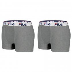 Lot de 2 Boxers Coton Fila Gris