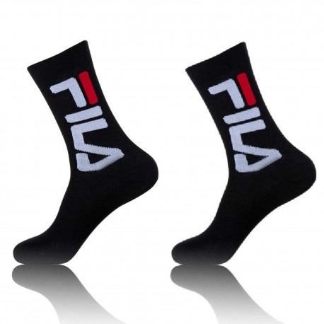 Lot De 2 Chaussettes Homme Tennis Fila Noires