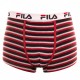 Boxer Homme Coton Fila à Rayures Rouge