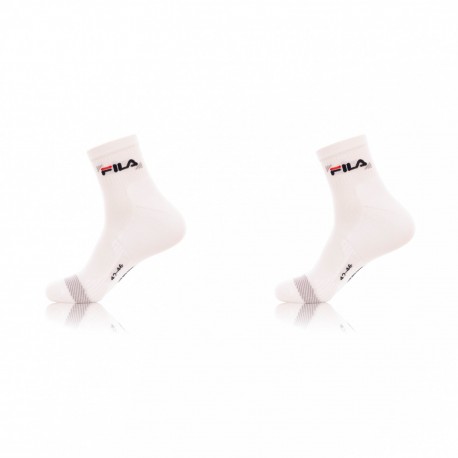 Lot de 2 Paires Chaussettes Homme FILA Blanc