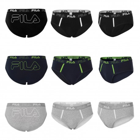 Lot de 3 slips coton fila