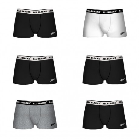 Lot de 6 Boxers coton homme uni