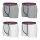 Lot de 4 Boxers homme FILA coton gris et blanc