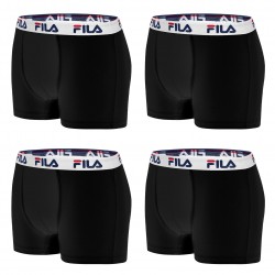 Lot de 4 Boxers homme FILA coton noir