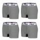Lot de 4 Boxers homme FILA coton gris