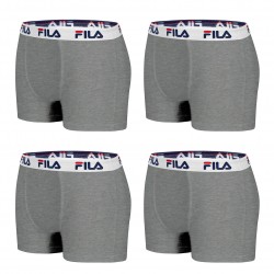 Lot de 4 Boxers homme FILA coton gris