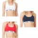 Lot de 3 brassières coton femme 6042B Fila Multicolore