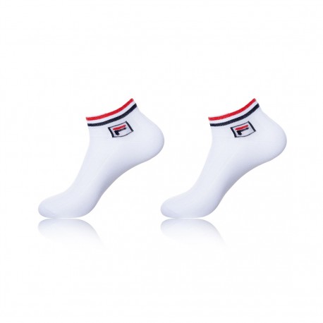 Lot de 2 paires de Tiges courte homme 9365 Fila 39 Blanc
