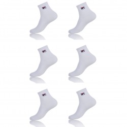Lot de 6 paires de chaussettes homme Low cut Fila Blanc