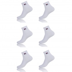 Lot de 6 paires de chaussettes homme Low cut Fila Blanc