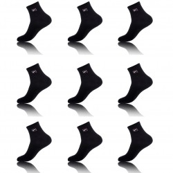 Lot de 9 paires de chaussettes homme Low cut Fila Noir