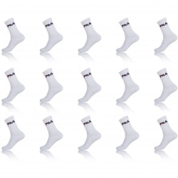 Lot de 15 paires de chaussettes Tennis homme Fila Blanc