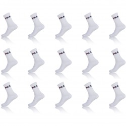 Lot de 15 paires de chaussettes Tennis homme Fila Blanc