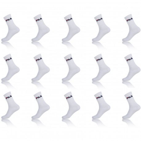 Lot de 15 paires de chaussettes Tennis homme Fila Blanc