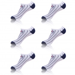 Lot de 6 paires de Tiges courtes homme 9155 Fila Blanc