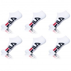 Lot de 6 paires de Tiges courtes homme 9199 Fila Blanc