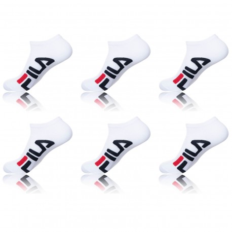 Lot de 6 paires de Tiges courtes homme 9199 Fila Blanc