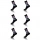 Lot de 6 paires de chaussettes Tennis homme 9598 Fila Noir