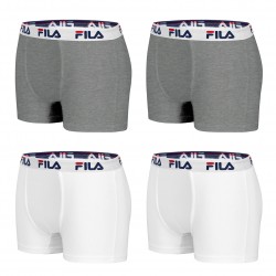 Lot de 4 Boxers Coton homme Fila 5016 Multicolore