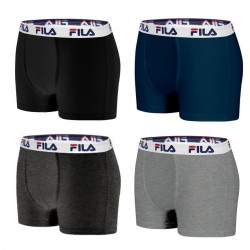 Lot de 4 Boxers Coton homme Fila 5016 Multicolore