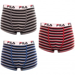 Lot de 3 Boxers Coton homme Fila 5029 Multicolore