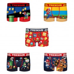  	 Lot de 5 Boxers homme Super Mario - FGSMB/1/BM/PK5/01 