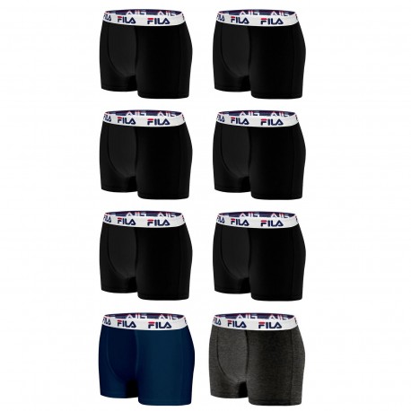 Lot de 8 Boxers Coton homme Fila 5016G Multicolore