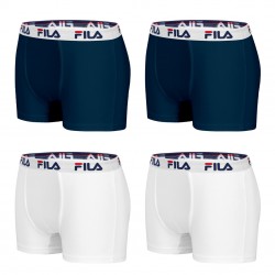 Lot de 4 Boxers Coton homme Fila 5016 Multicolore