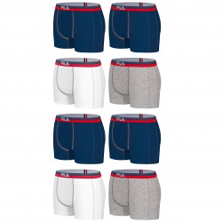 Lot de 8 Boxers Coton homme Fila 5020 Multicolore