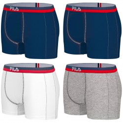 Lot de 4 Boxers Coton homme Fila 5020 Multicolore