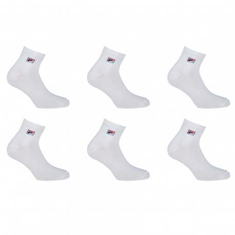Lot N1 De 6 Paires De Lowcut Fila Blanc 39/42