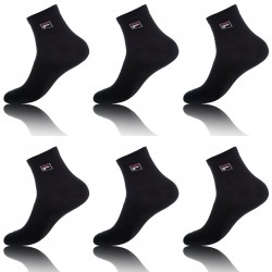 Lot N1 De 6 Paires De Lowcut Fila Noir 39/42