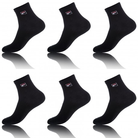 Lot N1 De 6 Paires De Lowcut Fila Noir 39/42