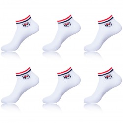 Lot N2 De 6 Paires De Lowcut Fila Blanc 43/46