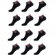 Lot N2 De 12 Paires De Lowcut Fila Noir 39/42