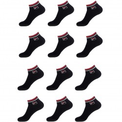 Lot N2 De 12 Paires De Lowcut Fila Noir 39/42