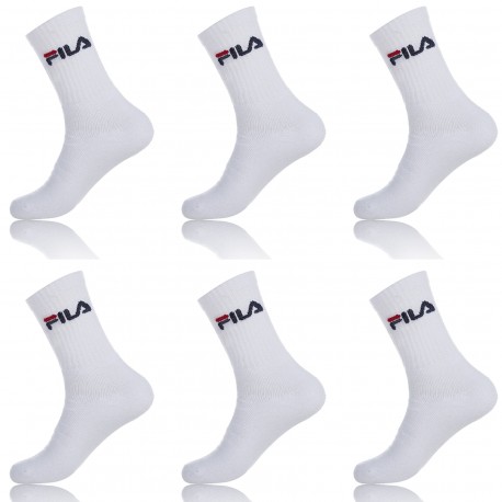 Lot De 6 Paires De Tennis Fila Blanc 39/42