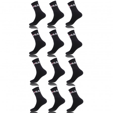 Lot De 12 Paires De Tennis Fila Noir 39/42