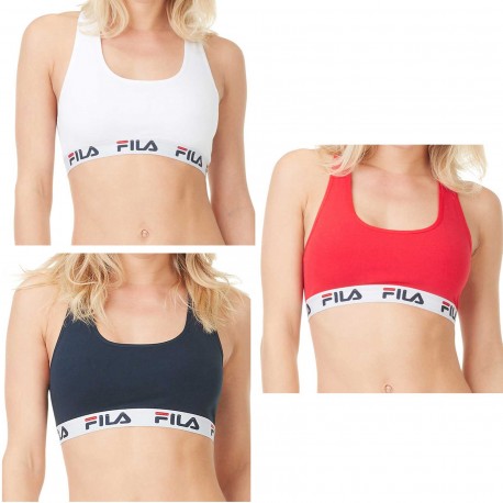 Lot de 3 Brassières coton femme Fila - FILA/AM/BRAX3/A1