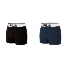 Boxer homme en coton Fila Noir et Bleu