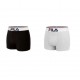 Boxer homme en coton Fila  Noir et Gris