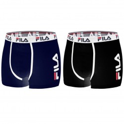 Lot de 2 Boxers coton homme FU5040 Noir et Bleu - FI/1BC/FU5040X2/NV