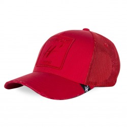 Casquette homme H'echbone Rouge filet elastique Full