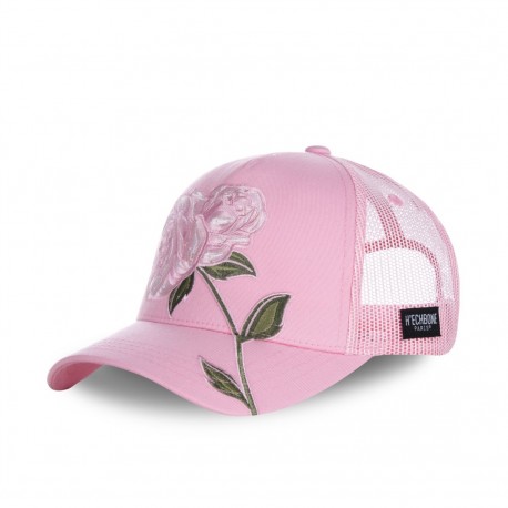 Casquette homme H'echbone Ros Rose filet